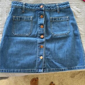 GAP Blue Denim Pencil Skirt